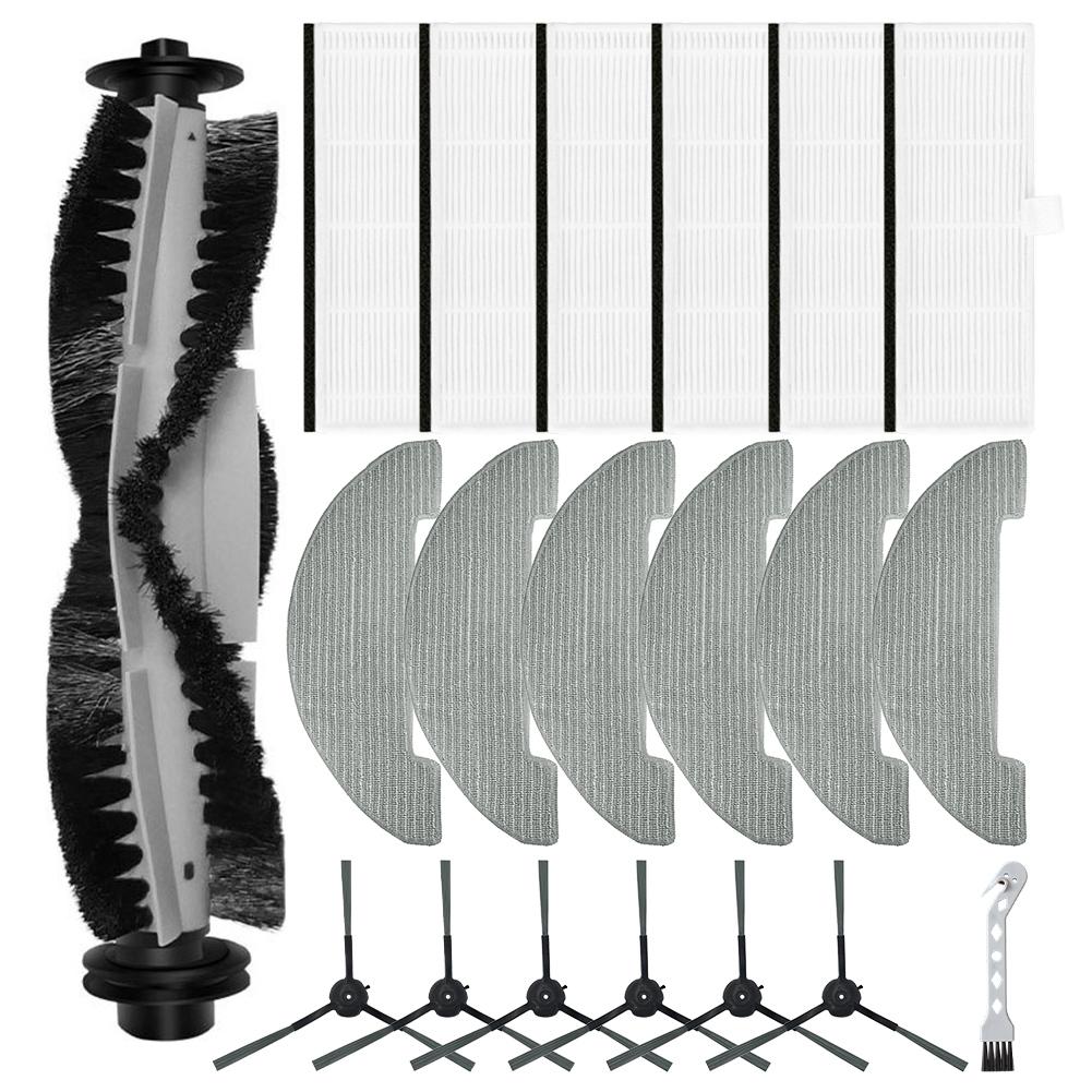 20 Pcs/set For XIEBro HR101/ For Vexilar T7  Main Side Brush Filter Mop Cloth Kit Vacuum Cleaner Accessories Spare To Replace