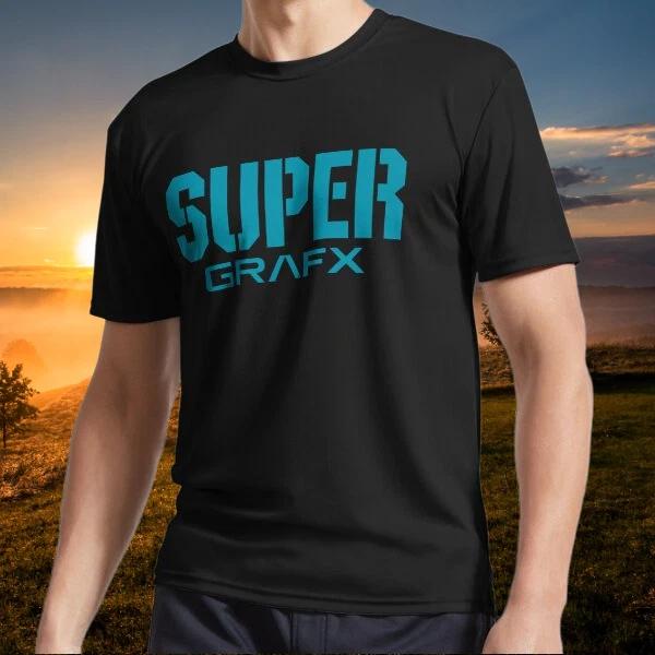 New item SuperGrafx Logo Active Logo T-Shirt Funny American Size S to 5XL L