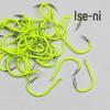 Fluorescent Yellow Barbed Iseama Carp Fishing Hooks
