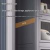 Yunshuang Modern 2-Tier Kitchen Storage Cabinet with Doors