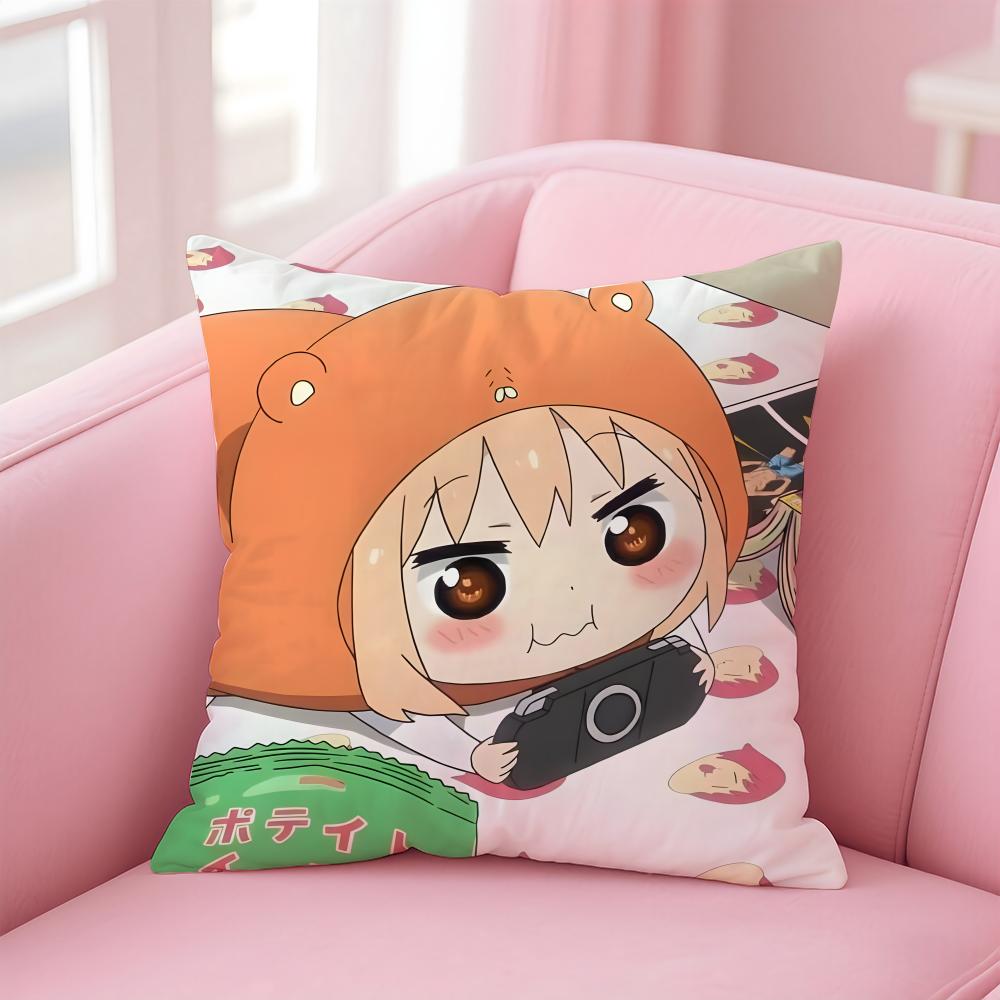 Anime H-Himouto! Umaru-chanS Cushion Cover Comfortable Reversible Pillow Cover Ideal for Car Sofa Bedroom & Beyond