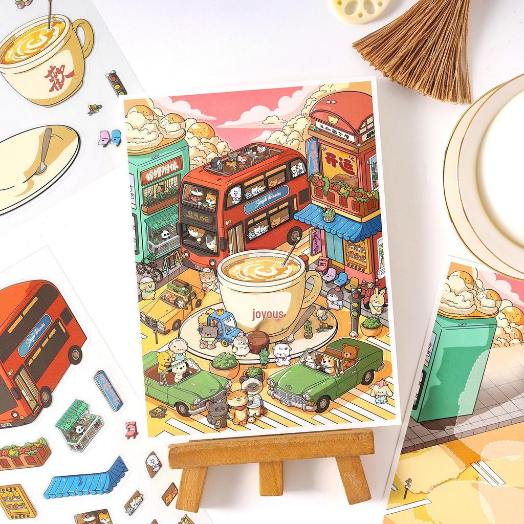 Yuezhen 3D Creative Memoir Stickers: DIY Scenery & Children's Stereo Stickers