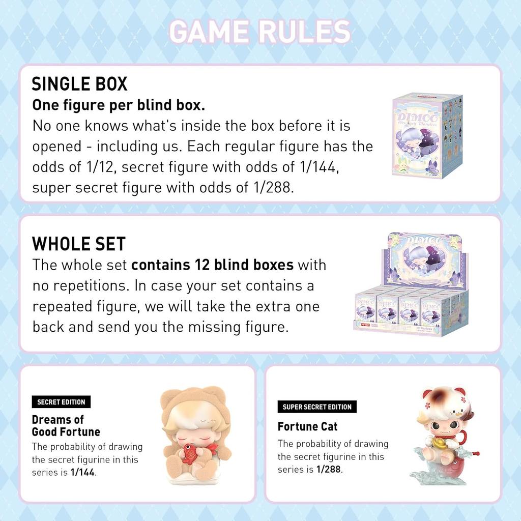 POP MART DIMOO Weaving Wonders Series Figures, DIMOO Blind Box Figures, Home Decorations, Holiday Birthday Gifts, Single Box
