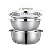 Stainless Steel Kitchen Set with Integrated Grinder, Multi-Filter and Mixing Bowl - for Cleaning and Slicing ,Vegetables, Cheese