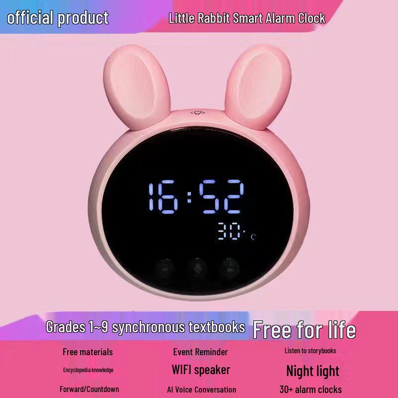 AI Smart Learning Alarm Clock with Voice Interaction - Perfect Birthday Gift for Kids