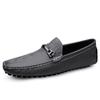 Fashion Genuine Leather Mens Loafers Crocodile Pattern Fashion Casual Shoes Comfortable Man Slip on Flats Lightweight Soft Driving Shoes