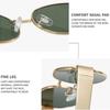 Luxury Metal Brand Sunglasses for Men and Women Unisex Designer Fashion Sun Glasses Oval Unisex Stylish Eyewear Shades