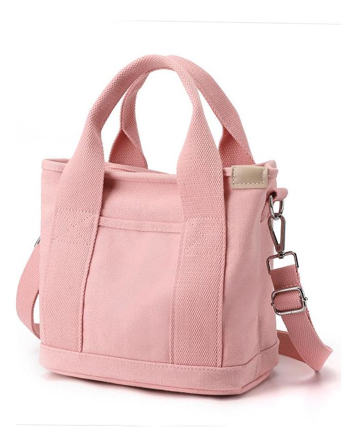 Hochwertige japanische Canvas-Tasche, modische und einfache Einkaufstasche mit großem Fassungsvermögen, Mehrzweck-Bento-Tasche für den täglichen Weg zur Arbeit