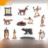 Wild West Pvc Model Figures Set With Chief And Cowboy For Kids Desk Display And Play