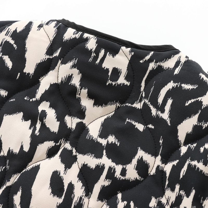 Kaslead New Arrival Women's Clothing Fashion Style Stylish Simple and Versatile Print Snap Button Long Sleeves Jacket 8110506