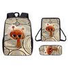 Incredibox Cartoon Pattern Backpack Shoulder Bag Pencil Case Three Set Piece