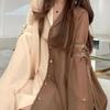 Sommer Französisch Sonnenschutz Oberteil Kontrast V-Ausschnitt Chiffon Bluse Damen Vintage Locker Ausgestellte Ärmel Bluse Bandage Anzüge Oberteile