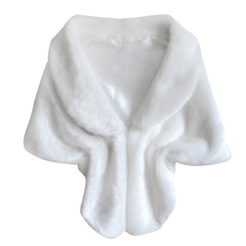 

Элегантная свадебная длинная шаль из искусственного лисьего меха, палантин, шарф YRD