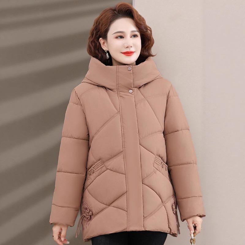 Down Cotton Clothes Women's Loose Thickened Small Medium Winter Large Size Coat