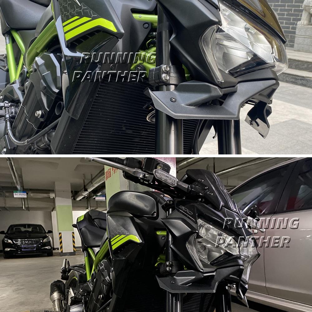 Pro Kawasaki Z900 Z 900 2022 Motocykl Down Force Naked Přední přední spoilery Křídlo Aerodynamický spoiler křídla