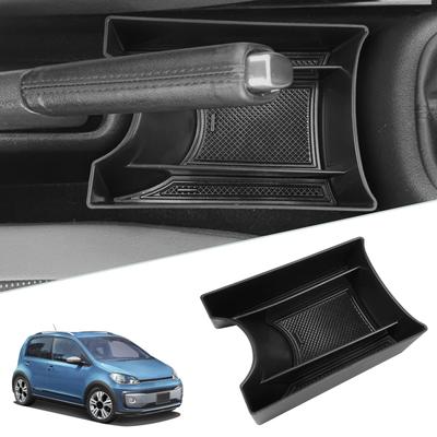 SKTU Volkswagen Up Car Built-In Console Box for VW UP Storage Tray with Rubber