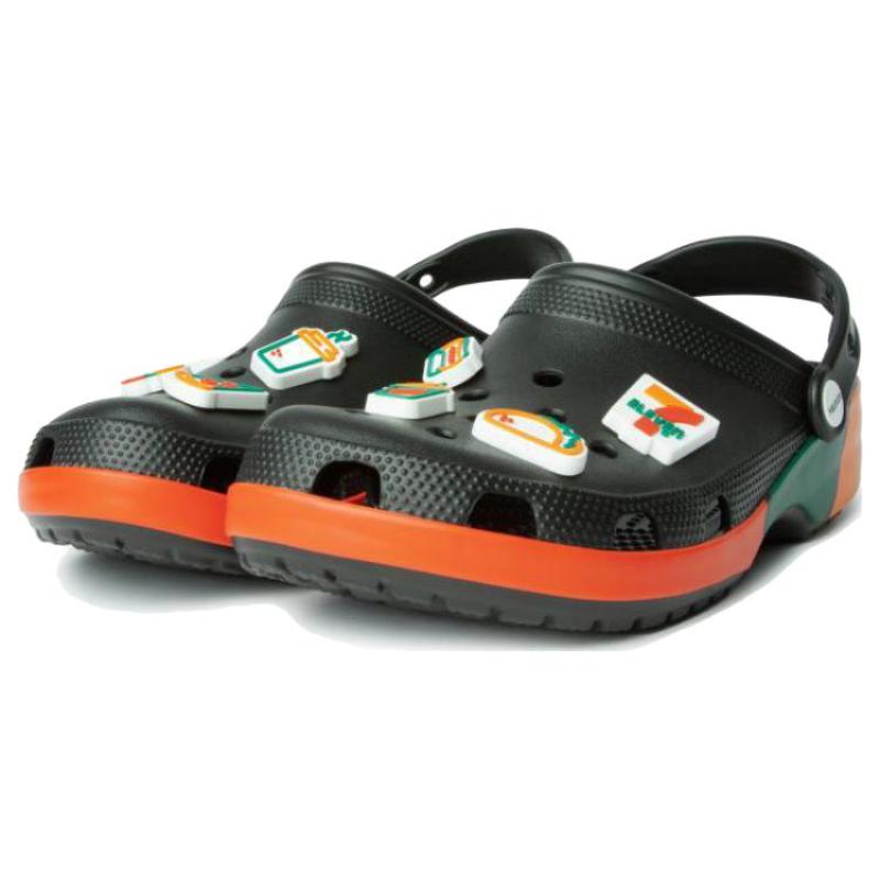 7-Eleven X Crocs EVA Non-Slip Durable Sports Sandals Men's Black