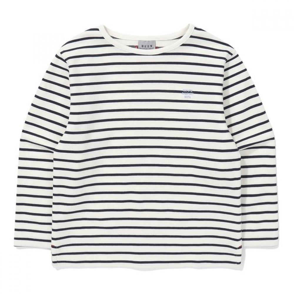 The Coffee Bean   Tea Leaf Navy STripe Long Sleeve T shirT ba13Ts02nv