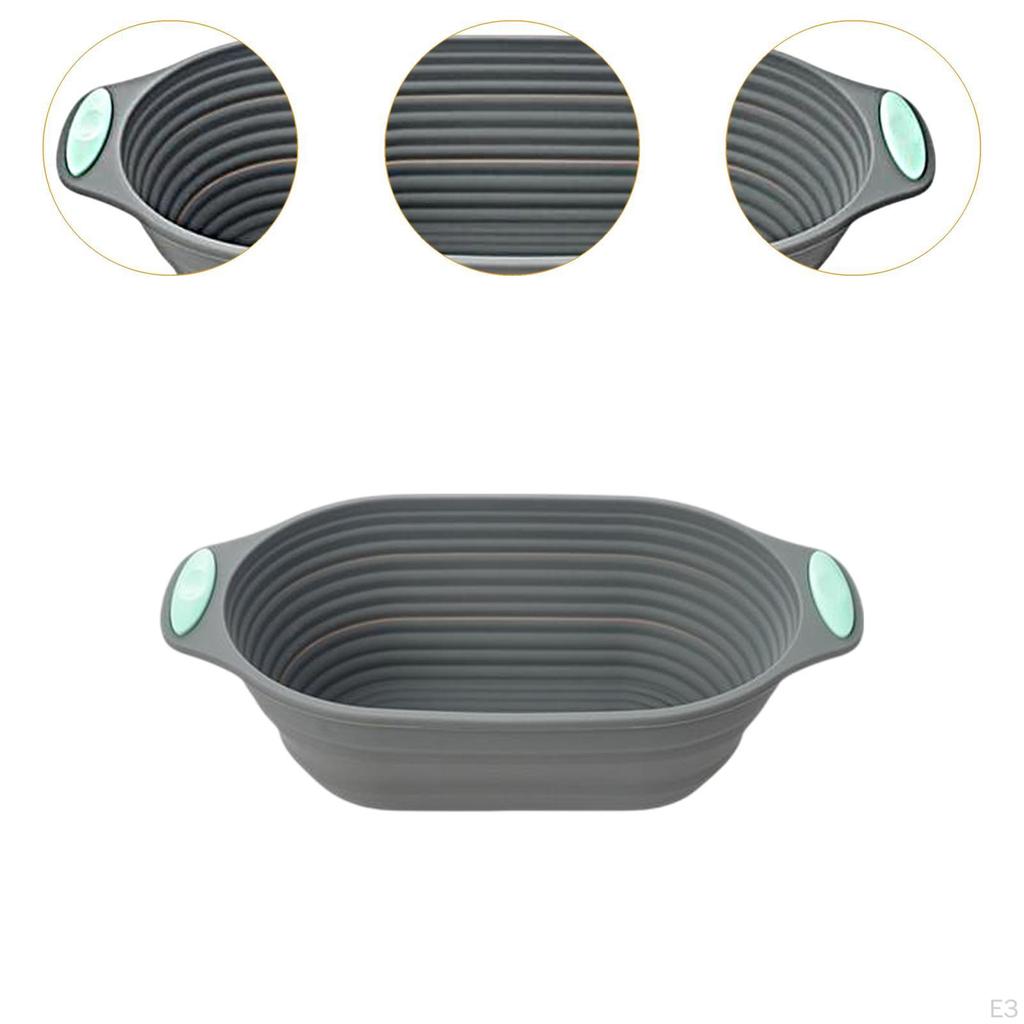 Silicone Bread Proofing Basket Easy To Clean Sourdough Baking Supplies Round