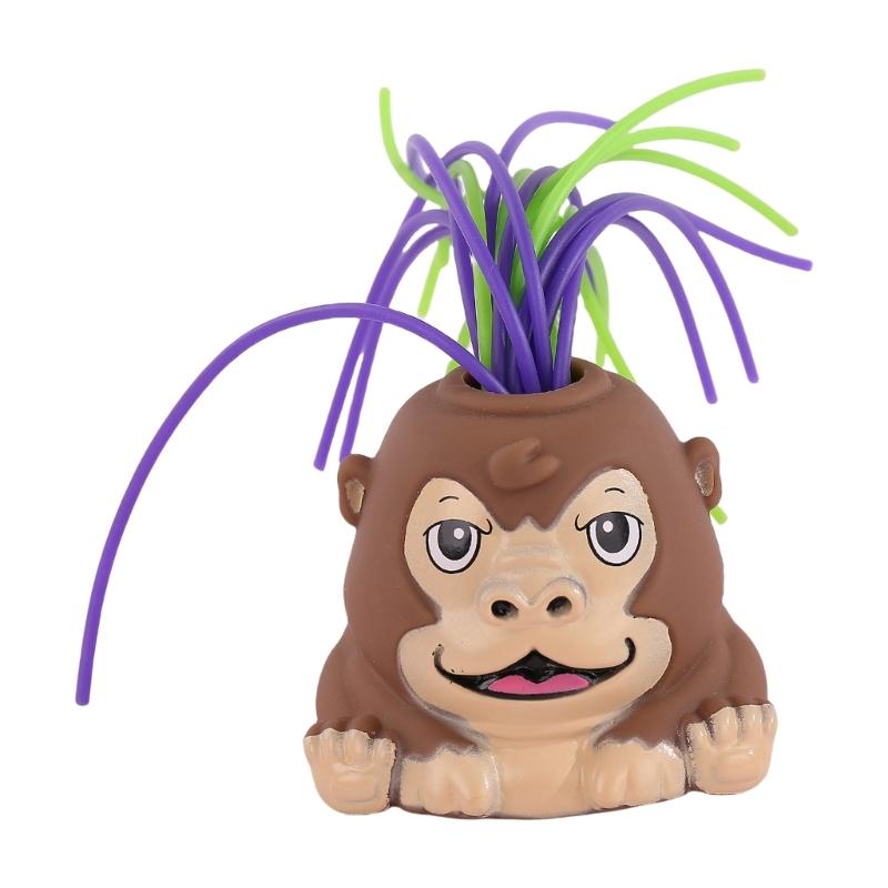 Pull Hair Toy Sensory Hair Pulling Venting Halloween Pinch Stress Relief Figurine for Toddler Children Birthday Gift