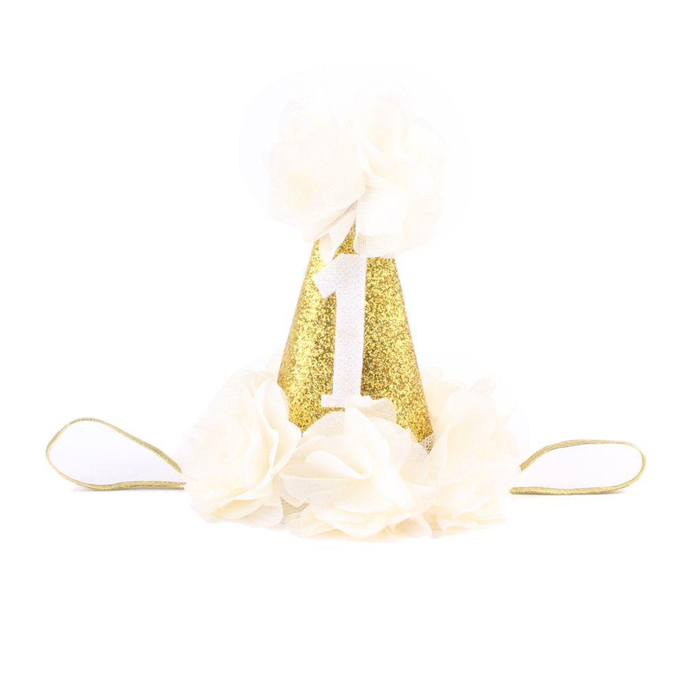

Baby Shower Birthday Party Photo Props Headband Newborn Glitter Party Cap
