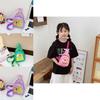 Cartoon Anime Children Crossbody Bag With Nylon Material And Capybara Pattern Prints For Kindergarten