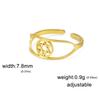 Dreamtimes Star of David Rings Stainless Steel Adjustable Open Rings Hexagram Je Ring FaithHeart Jewelry for Women Mens