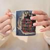 Bibliotheksregal Tasse, Coole Lesezeichen Keramik Kaffeetasse, Buchliebhaber Geschenk, Kreative Buchclub Tasse Kaffeetasse