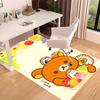 Rilakkuma1 Printed Absorbent Washable Carpet, Non-Slip Bathroom Mats, Kitchen Rugs, Yoga Mat,Living Room Entrance, Camping Picnic Rugs