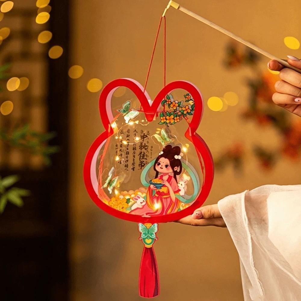 Glow In The Dark Rabbit Lantern Festive Lighting Glowing Lantern Mid-Autumn Festival