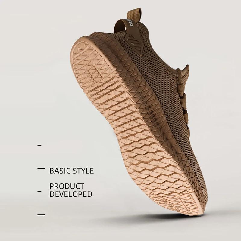 Men'S Non-Slip Casual Sneakers Breathable Outdoor Jogging Training Hiking Sports Running Outdoor Weave Knit Lace Up Shoes