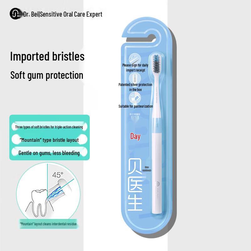 

Dr. Bei Bass Adult Soft Bristle Toothbrush (Classic)