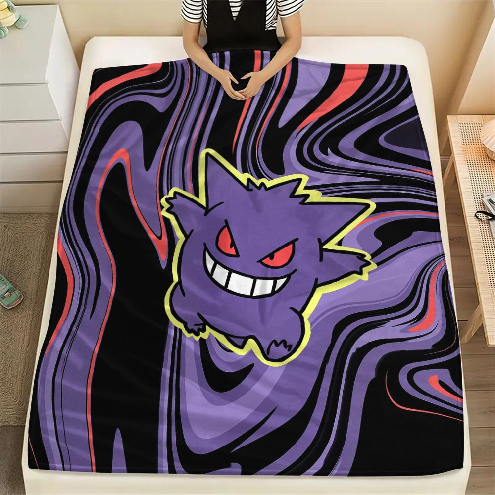 Dark Ghastly  Print Flannel Blanket, High quality Comfortable for All Seasons, Home Decor, Warmth and Comfort