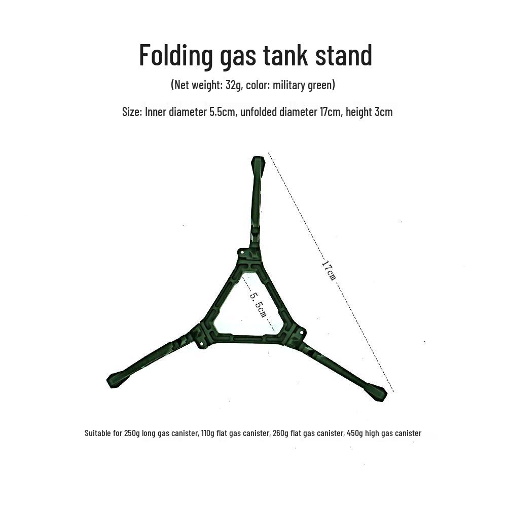 Portable Outdoor Folding Tripod Gas Can Holder - Stable Camping Stand