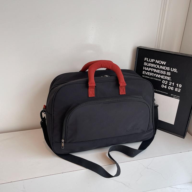

Travel Bag Women s Large Capacity Hand Luggage Storage Bag Lightweight Travel Tote Short Trip Travel Portable Bag Outing Training Sports Fitness Bag чёрный
