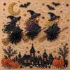 Halloween DIY Malowanie Diamentami Samoprzylepny Kreskówkowy Dynia Malowanie Perłami Styl Ins Dekoracja Sypialni Obraz