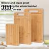 Double-Sided Cutting Board Bamboo Thickened Chopping for Meat And Vegetables Quality Kitchen Utensil Panel with Vertical Storage Anti-Mildew