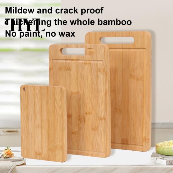 Double-Sided Cutting Board Bamboo Thickened Chopping for Meat And Vegetables Quality Kitchen Utensil Panel with Vertical Storage Anti-Mildew