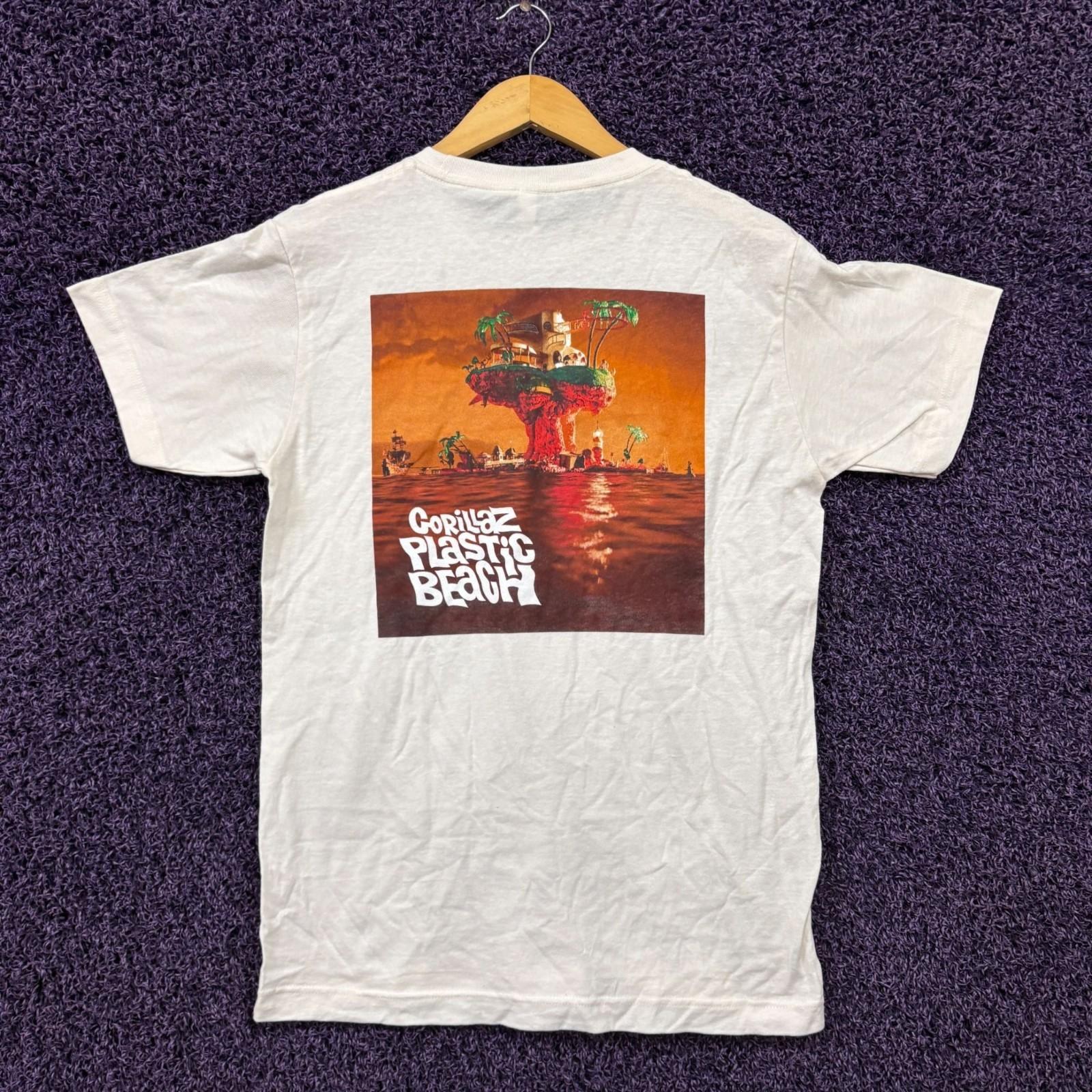 Gorillaz Plastic Beach Album Cover Trip Hop Band T-Shirt S XXL