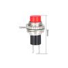 5/20PCS Small 10MM DS-314 Lock-Free Button Switch Unlocked Self-reset Doorbell Horn Electric Switches Fixed Upper Threaded Panel