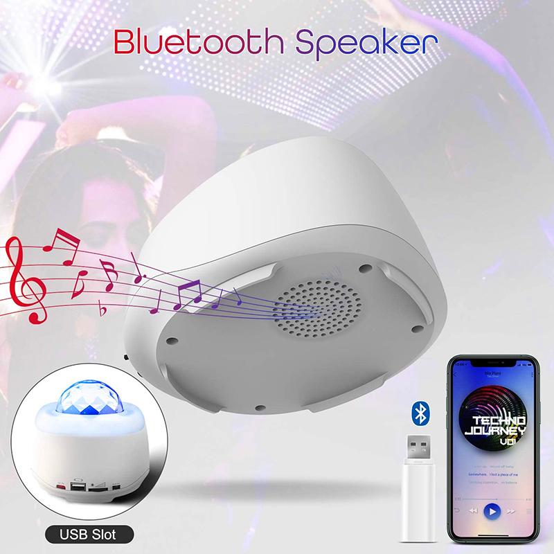 Starry Projector Light With Remote Control& Built-In Music Player Ocean Wave Projector/LED Nebula Cloud As Gifts Bedroom
