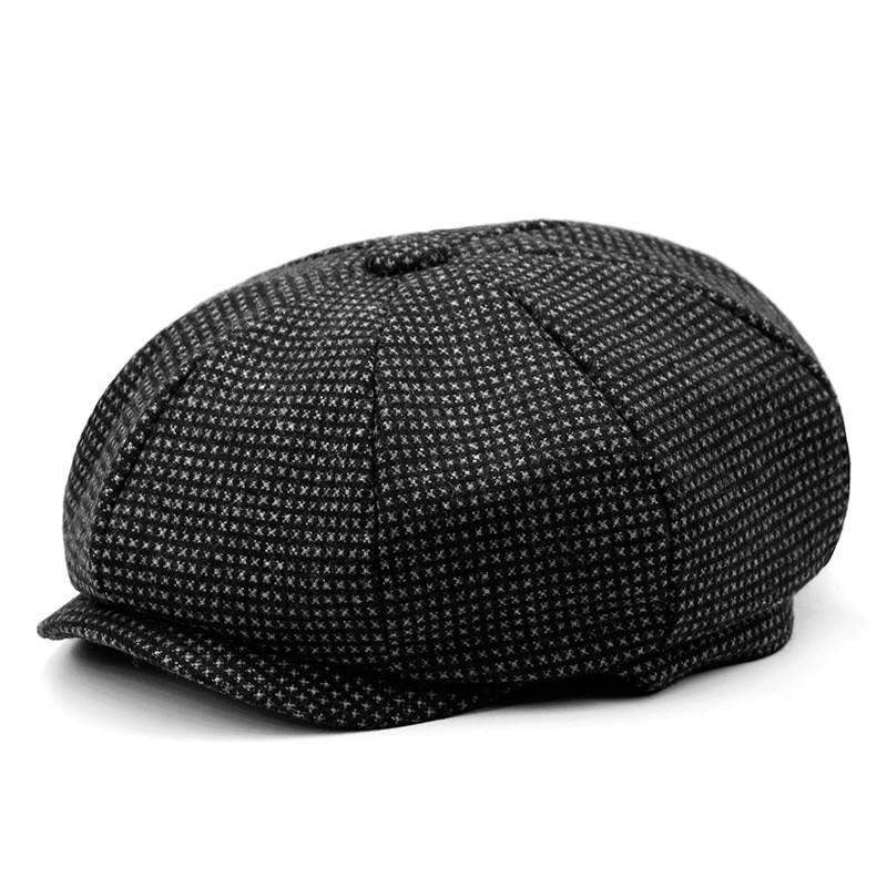 Wool Blend Octagon Hat For Men Women With Adjustable Fit For Winter Outdoor Casual Wear