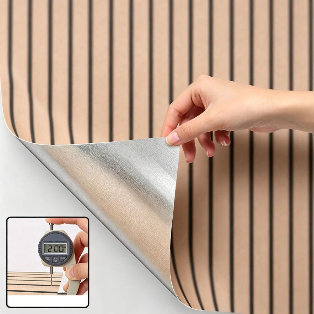 PVC Artificial Grille Wall Sticker Peel and Stick Wall Panel Stickers Living Room