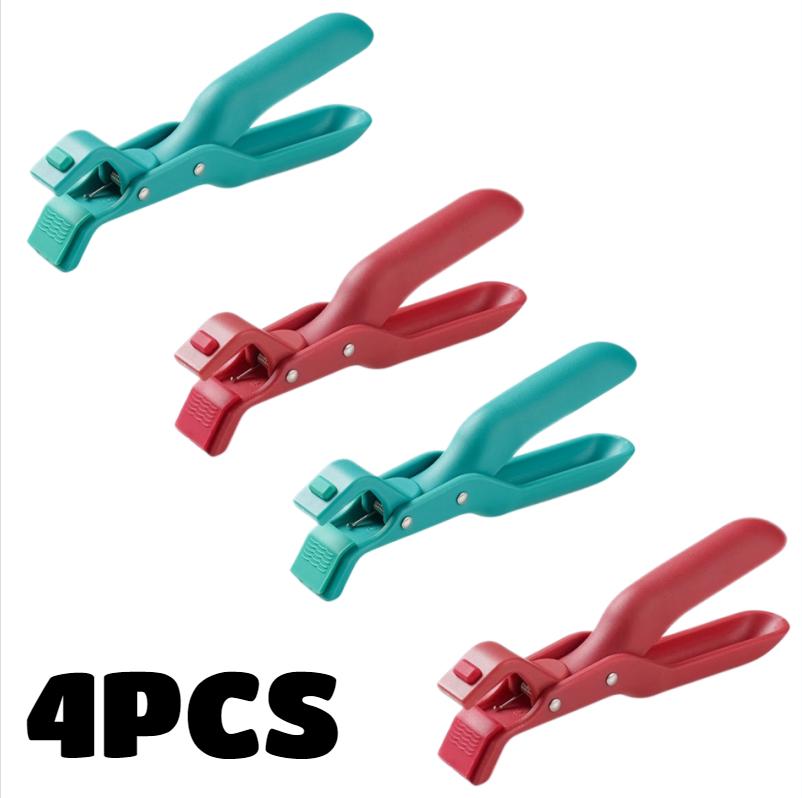 4PCS Anti-Scald Clips Hot Dish Plate Gripper Non-slip Bowls Clamp Moving Hot Plate Bowls Pizza Pan Air Fryer Microwave Oven