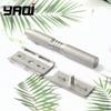 YAQI Ghost Cross Grain Pattern Titanium Safety Razor Lightweight Men's Shaving Tool
