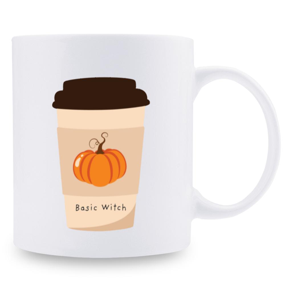 

1 шт. керамическая чайная чашка 11 унций класса 3A, идеальный подарок на день рождения, идеальный подарок для офиса/школы/дома, для Рождества, Хэллоуина 301-400ml белый