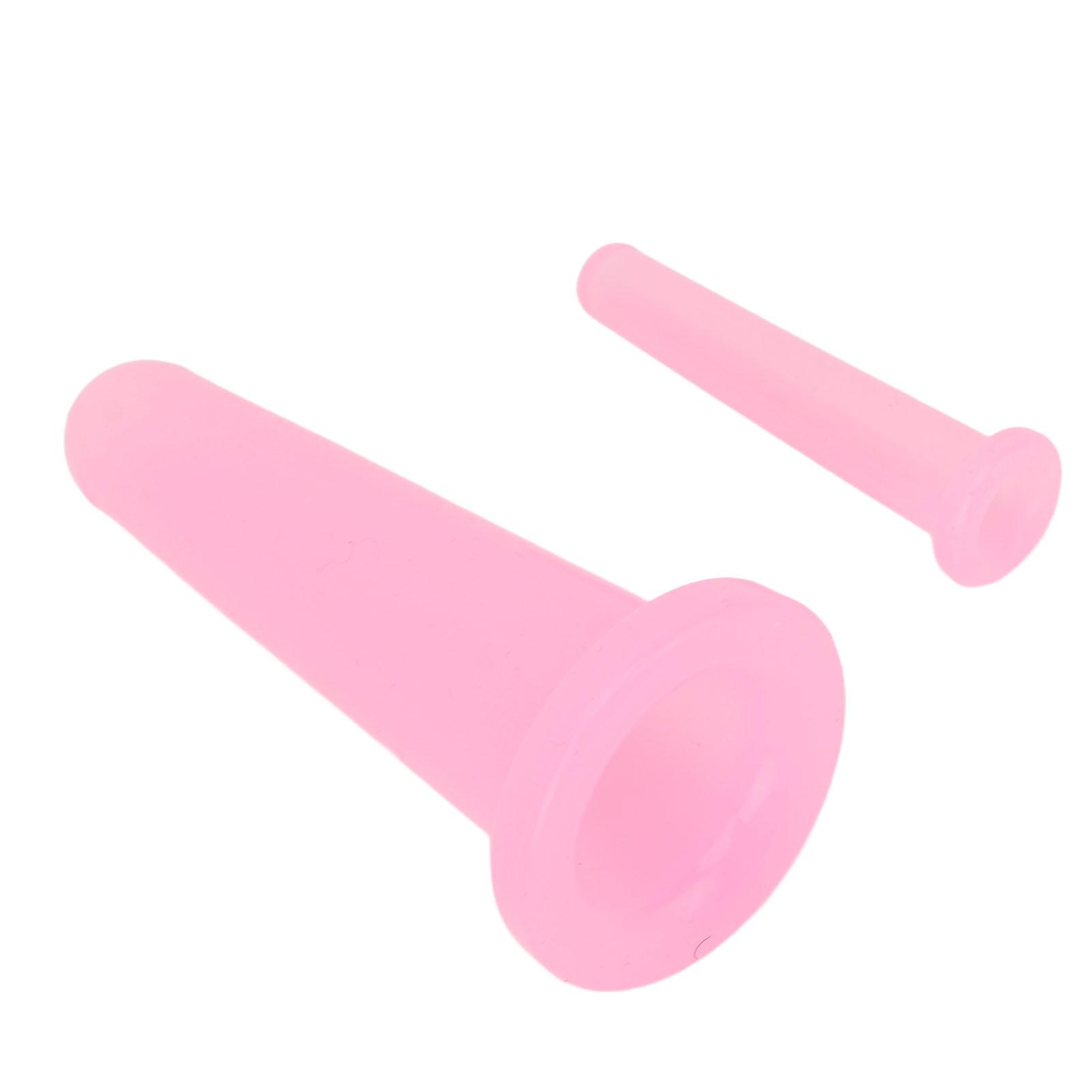 

2 PCS Face Cupping Set Mini Silicone Soft Portable Vacuum Suction Massage Cups for Adults Home Use