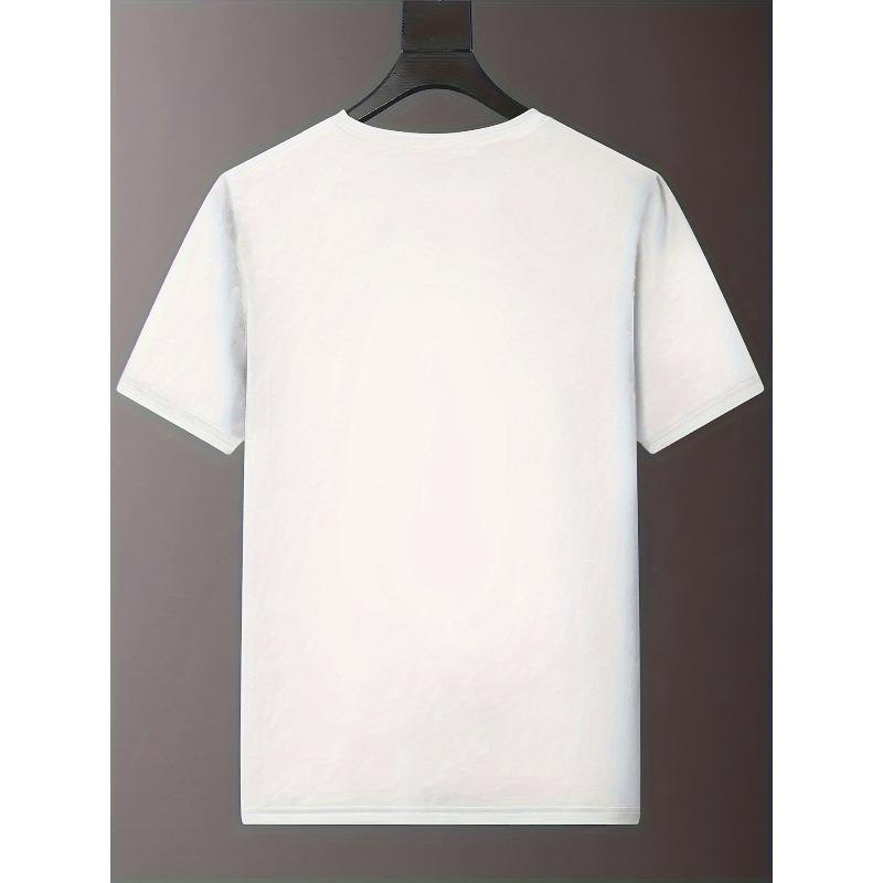 New Summer Trendy Men's Printed Short-Sleeve T-Shirt, Versatile Men's Top