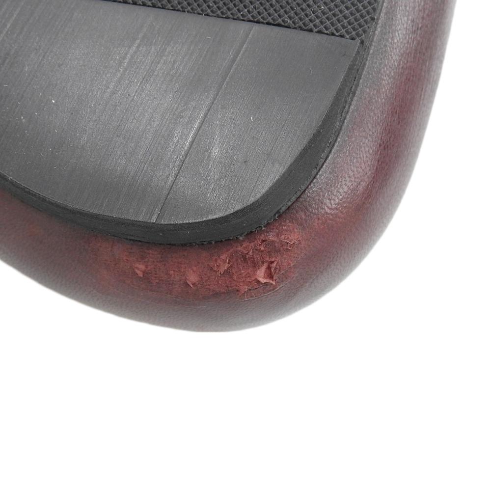 Jil Sander Women's Leather Sandals, Bordeaux, Size 37, JS38037A, 22Stainless Steel Shoes 37 BordeauxUsed