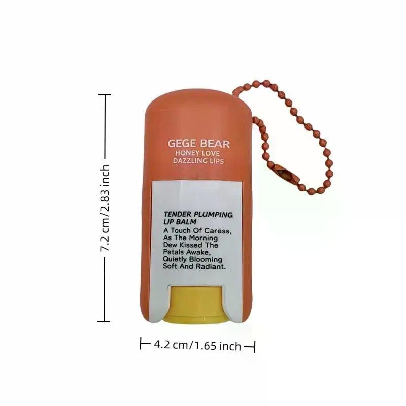 Pendant Gege Bear 82g Large Capacity Lip Balm Keychain Hydrating  Moisturizing Care Perfect As Lipstick Base Accessory